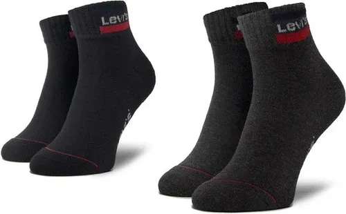 Set de 2 perechi de șosete medii unisex Levi's (8812409)