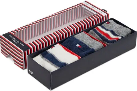 Set de 3 perechi de șosete lungi pentru copii Tommy Hilfiger (14339011)