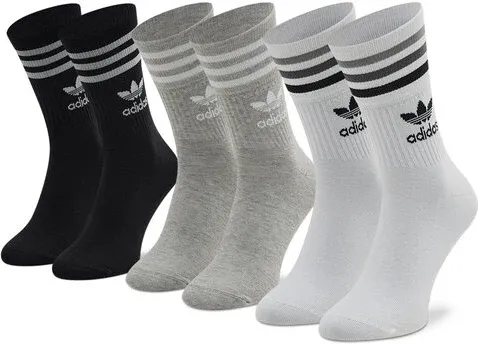 Set de 3 perechi de șosete medii unisex adidas (14210753)