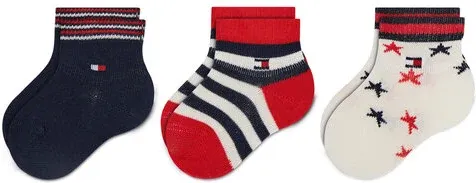 Set de 3 perechi de șosete medii pentru copii Tommy Hilfiger (15478652)