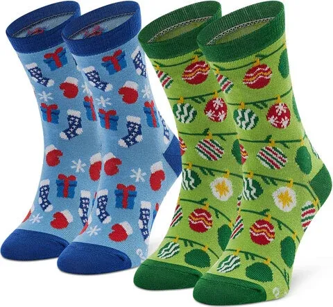 Set de 2 perechi de șosete lungi pentru copii Rainbow Socks (18115750)